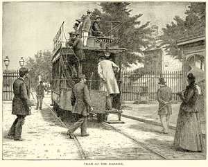 Tram bij de Barrière door English School